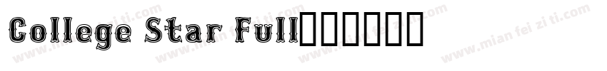 College Star Full字体转换